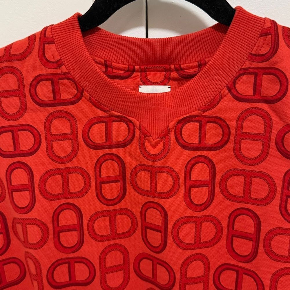NWT Hermes Chaine D’Ancre Coulissee Tunic in Bright Red. Size 34 Fr./US Size 2. - Picture 4 of 12